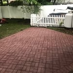 Paver patio after