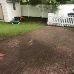 Paver patio before