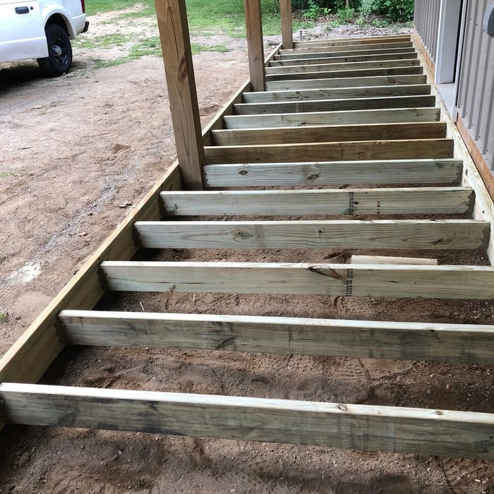 8’x15’ barn deck
