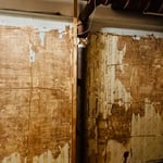 Cast iron pipe free of asbestos containing material post abatement.