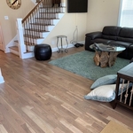 This is the after picture of the dark floor we refinished.