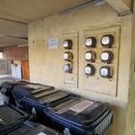 WHOLE BUILDING PANEL UPGRADE WITH 16-GANG METERS FOR APARTMENT BUILDING