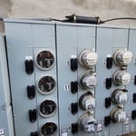 WHOLE BUILDING PANEL UPGRADE WITH 16-GANG METERS FOR APARTMENT BUILDING