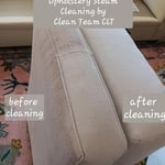 Before and after upholstery cleaning pictures