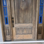 Door ready for stain. At this stage it has already been sanded.