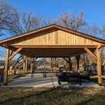 Lovely Tailgating area we made for a Make a Wish Family.