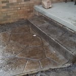 Stamped Concrete Walkway