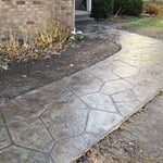Stamped Concrete Walkway