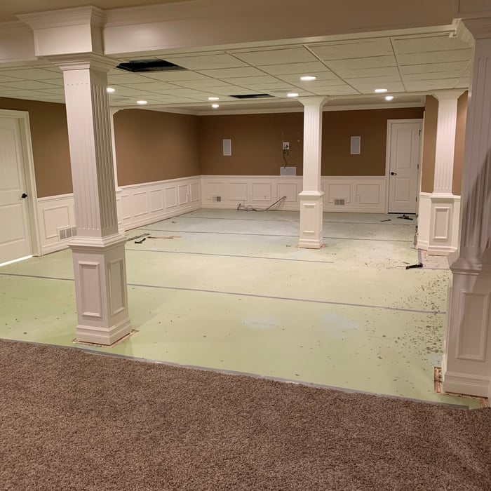 Basement Golf Room Simulator