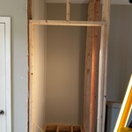 Building closet over a staircase