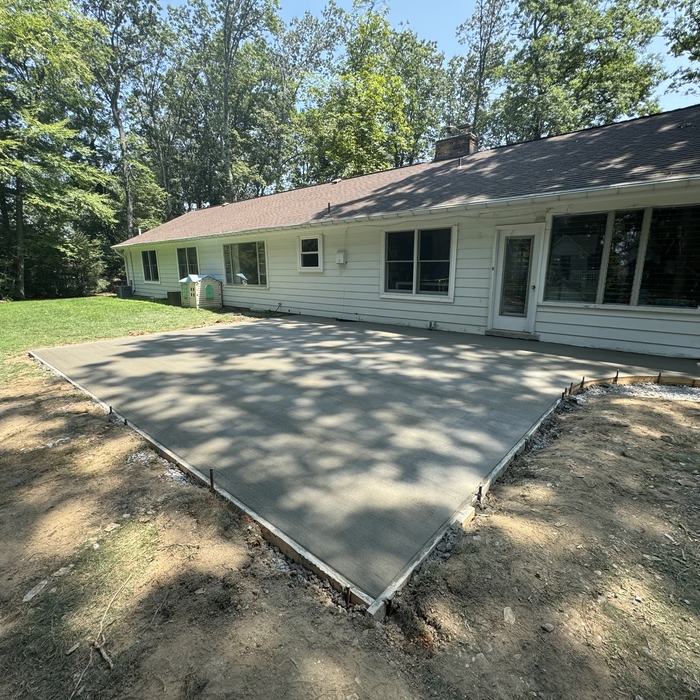 Large Concrete Patio