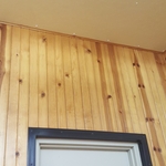 The ceiling and walls after.