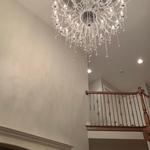 Installed a beautiful chandelier