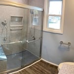 Tub to shower walk in