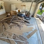 Home renovation debris
