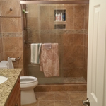 Finished Bathroom including fixtures and tile
