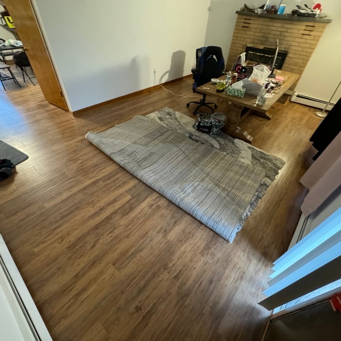 Laminate flooring installation
