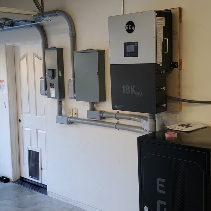 Corresponding electrical work tie in with utility
