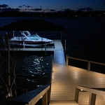 Installing electric and Wi-Fi services to boat dock
