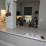 Kitchen Dining area that has water damage from bathroom above.