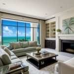Palm Beach waterfront property designing in progress for this family room