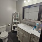 New Vanity, Mirror, and Lighting