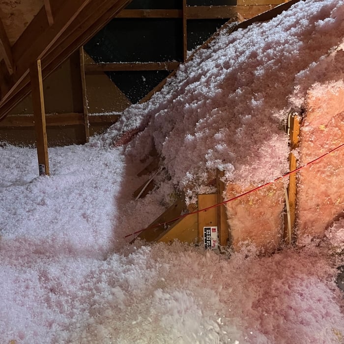 Blown Fiberglass Attic Insulation