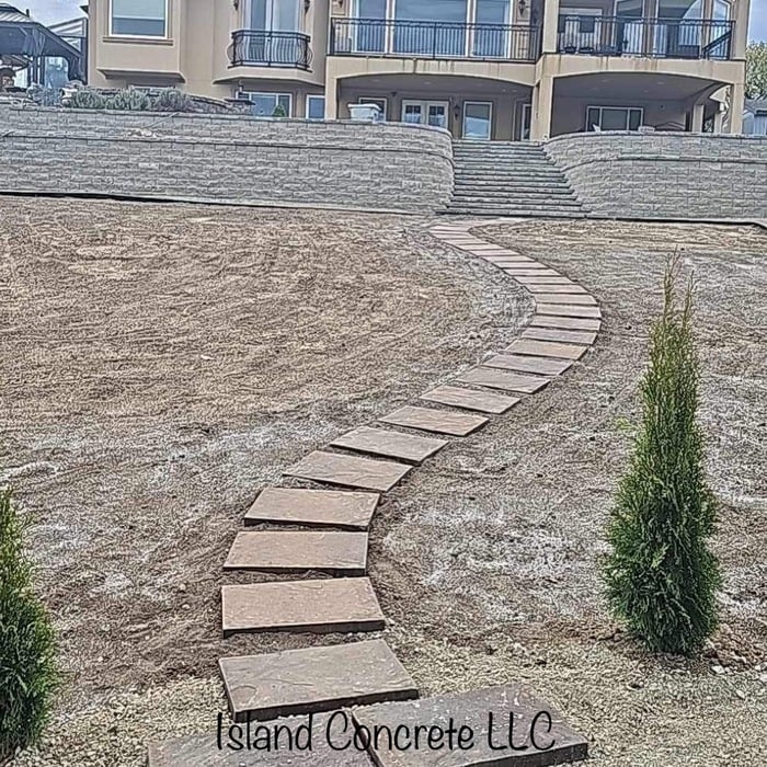Huge retaining wall