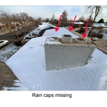 Brick chimney repair