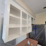 Kitchen Cabinet Refinish, bathroom remodel, celing texture strip and re texture.