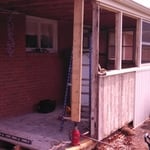 Taking down the old room