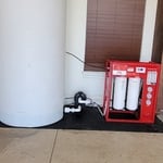 Customer had both Uranium and E-coli bacteria in water well.
Not appearing is the photo is pre-treatment and dual UV light disinfecting system to treat pretreatment and final stage to home.