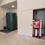 This is an 8000 gallon per day Reverse Osmosis system with pressure pump and UV light