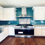 Custom kitchen with gray countertop