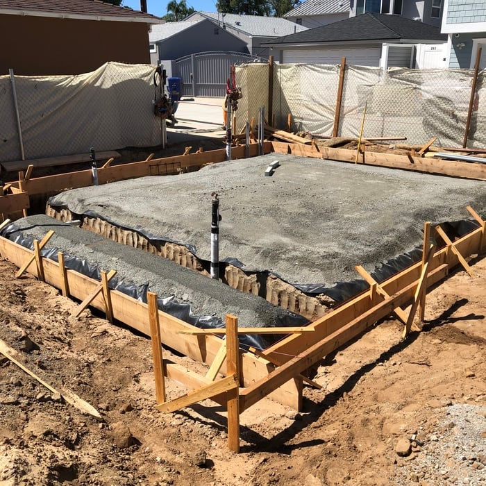Concrete foundation
