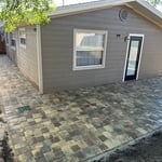Paver back patio