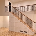 Accent wall on stairs
