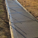 Concrete walkway