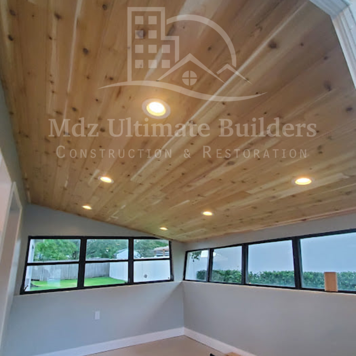 Lights, tongue and groove installation
