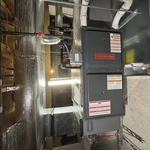 This crawl space furnace is doing the heavy lifting behind the scenes :)