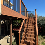 Stairs and deck