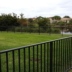 Aluminum 2 rail fence