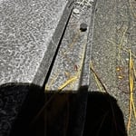 Ridge vent nailed in with roofing nails that are coming up and allowing gaps for wildlife to enter the home through