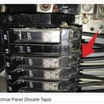 Double taps as indicated by inspector