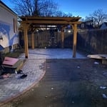 walkway and gazebo