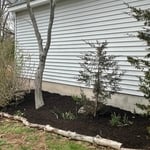Mulch flower beds