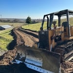 Close to finished new driveway, waiting on gravel