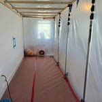 Containment set to so the mold dont spread