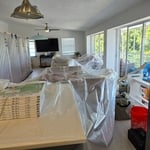 Personal contents contained under plastic so they arent affected