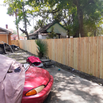 Wood fence